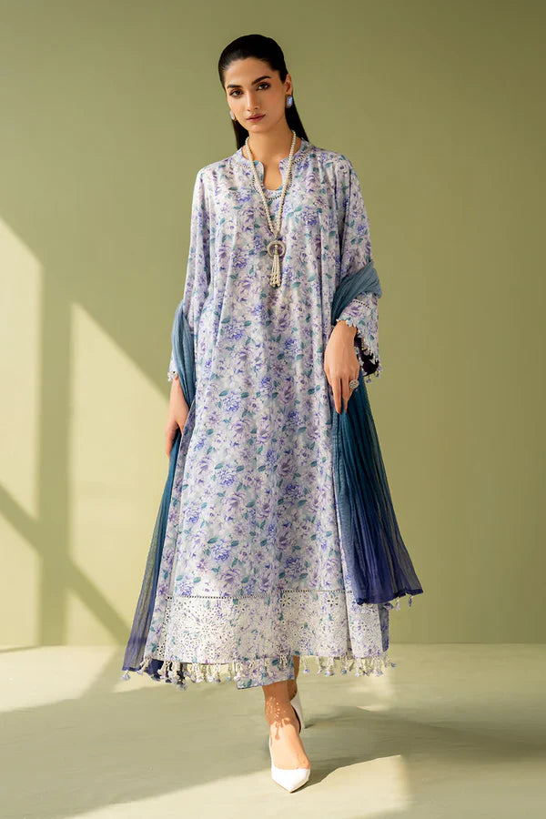 Baroque | Stitched 25 | EMBROIDERED PRINTED LAWN UF