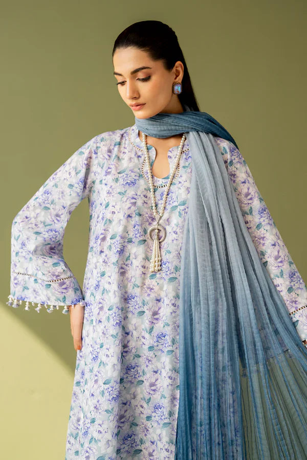 Baroque | Stitched 25 | EMBROIDERED PRINTED LAWN UF