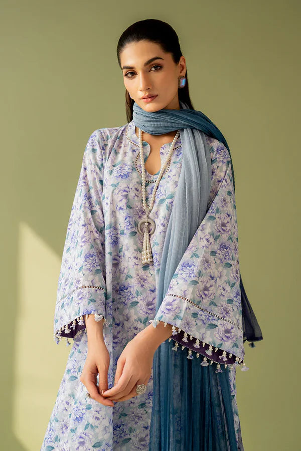Baroque | Stitched 25 | EMBROIDERED PRINTED LAWN UF