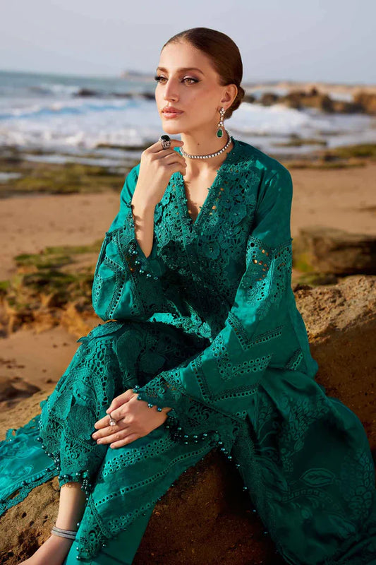 Maria B | Lawn | 3 Piece Embroidered Organza Lawn Suit | EID LAWN